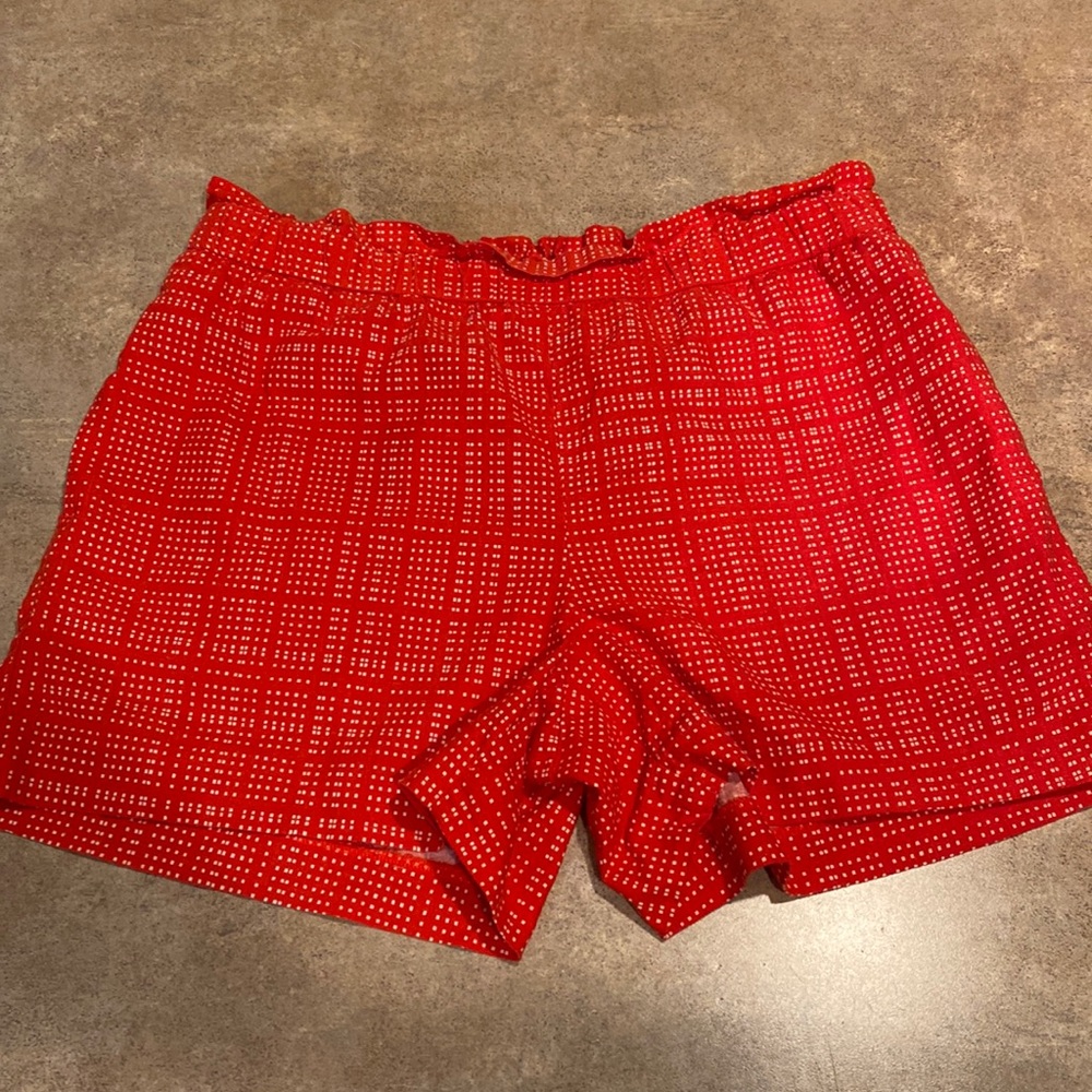 Banana Republic Red Patterned Women Shorts